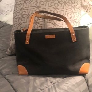 Early years Kate Spade bag, canvas and leather.